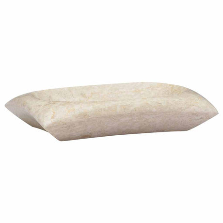 Vidaxl gootsteen 50x35x10 cm marmer crèmekleurig