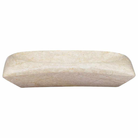 Vidaxl gootsteen 50x35x10 cm marmer crèmekleurig
