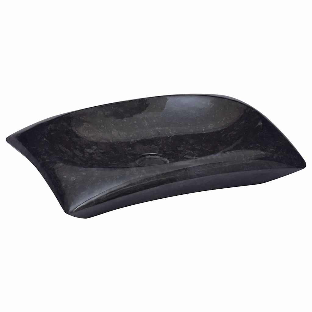 Vidaxl gootsteen 50x35x10 cm marmer zwart