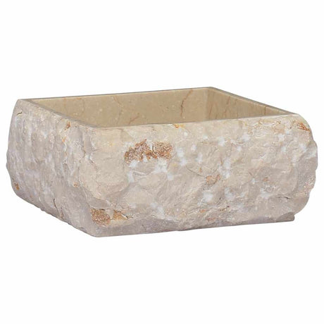Vidaxl Sink 30x30x13 cm Marmorcreme -ausgelöst
