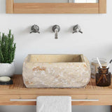 Vidaxl Sink 30x30x13 cm Marmorcreme -ausgelöst
