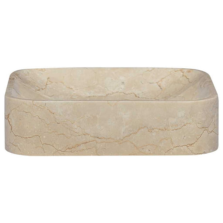Vidaxl Sink 40x40x10 cm Marmorcreme gefärbt