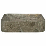 Vidaxl Sink 40x40x10 cm Marmorgrau