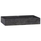 VIDAXL WASHBAIN -MALL -MOUND 38x24x6,5 cm Marmor Schwarz