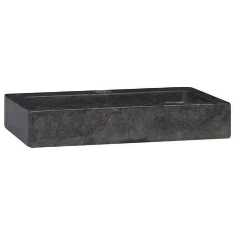 VIDAXL WASHBAIN -MALL -MOUND 38x24x6,5 cm Marmor Schwarz