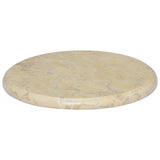 Vidaxl tafelblad ø40x2,5 cm marmer crèmekleurig
