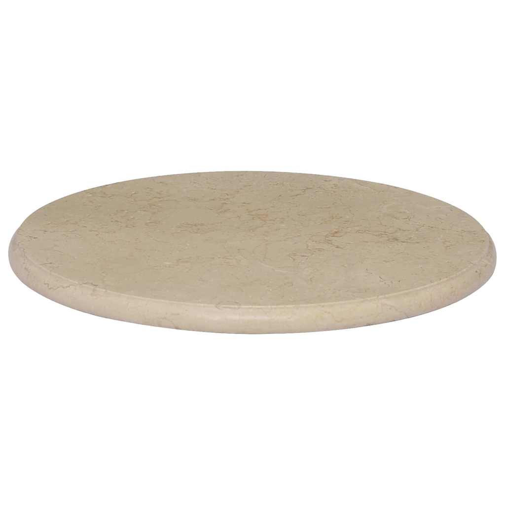 Vidaxl tafelblad ø50x2,5 cm marmer crèmekleurig