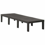Vidaxl ligbed kunststof antracietkleurig
