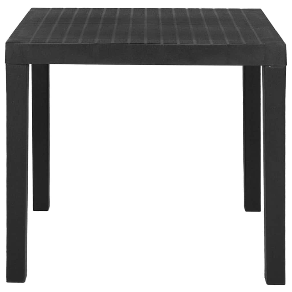 Vidaxl tuintafel 79x65x72 cm kunststof grijs