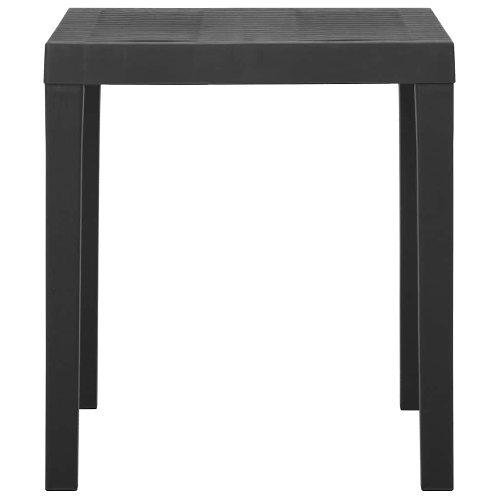 Vidaxl tuintafel 79x65x72 cm kunststof grijs