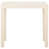 Vidaxl tuintafel 79x65x72 cm kunststof wit