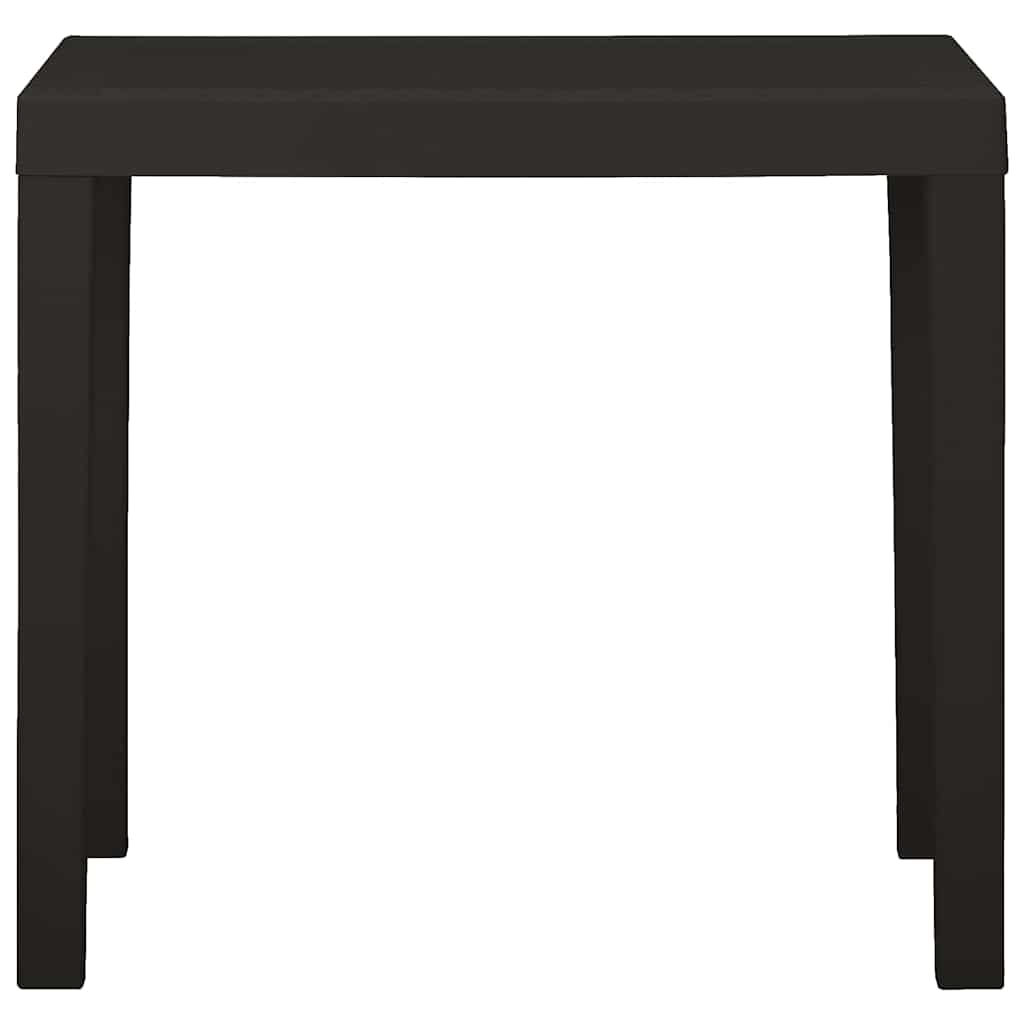 Vidaxl tuintafel 79x65x72 cm kunststof antracietkleurig