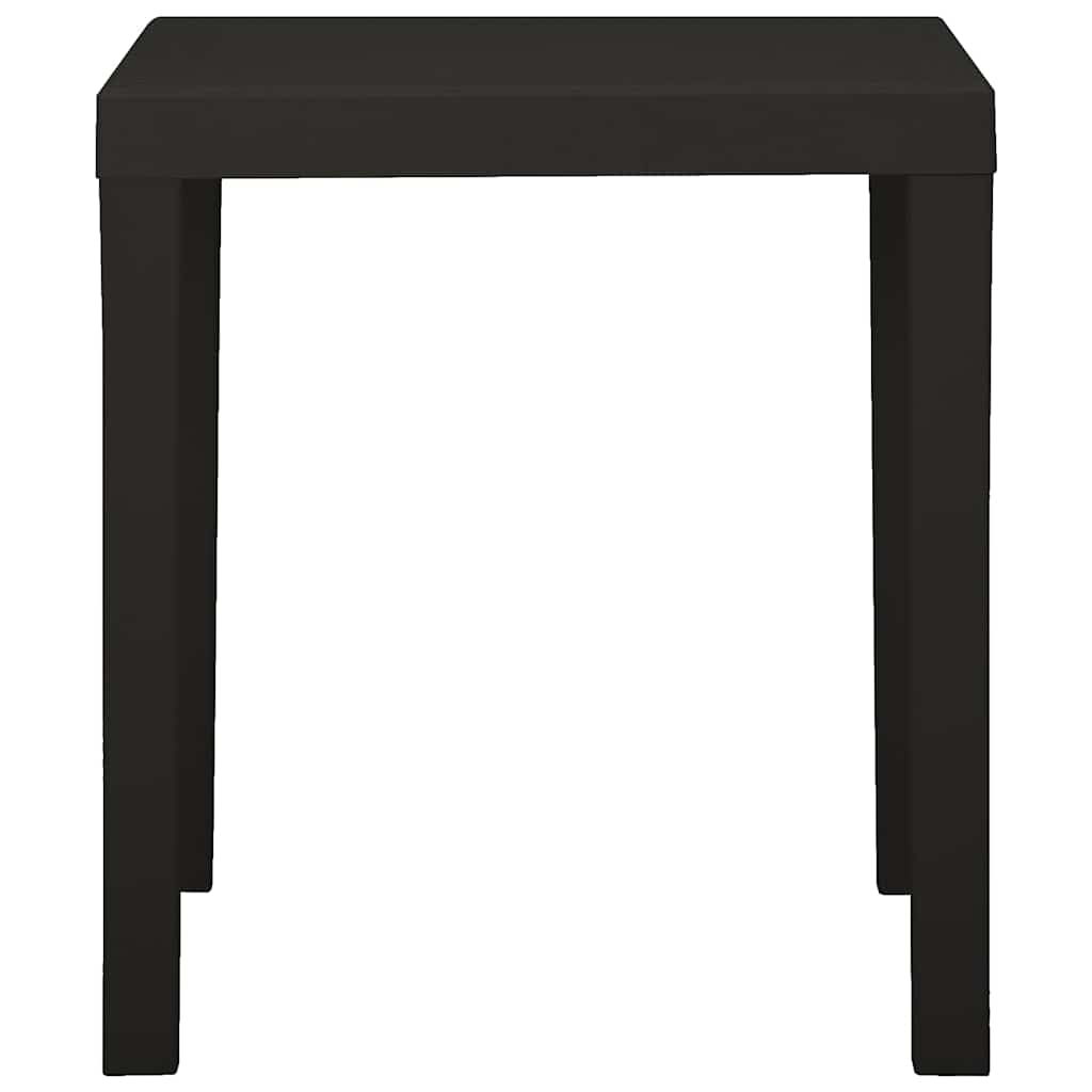 Vidaxl tuintafel 79x65x72 cm kunststof antracietkleurig