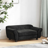 Vidaxl Dog Bank 72x45x30 cm Plüsch schwarz