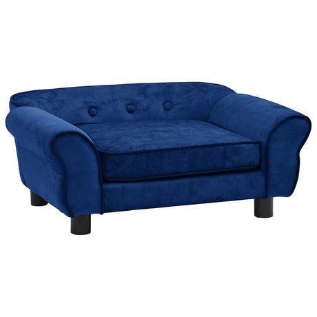 Vidaxl Hundebank 72x45x30 cm Plüschblau