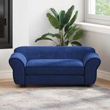 Vidaxl Hundebank 72x45x30 cm Plüschblau