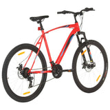 Vidaxl Mountainbike 21 Zahnräder 29 Zoll Räder 53 cm Rahmen Rot
