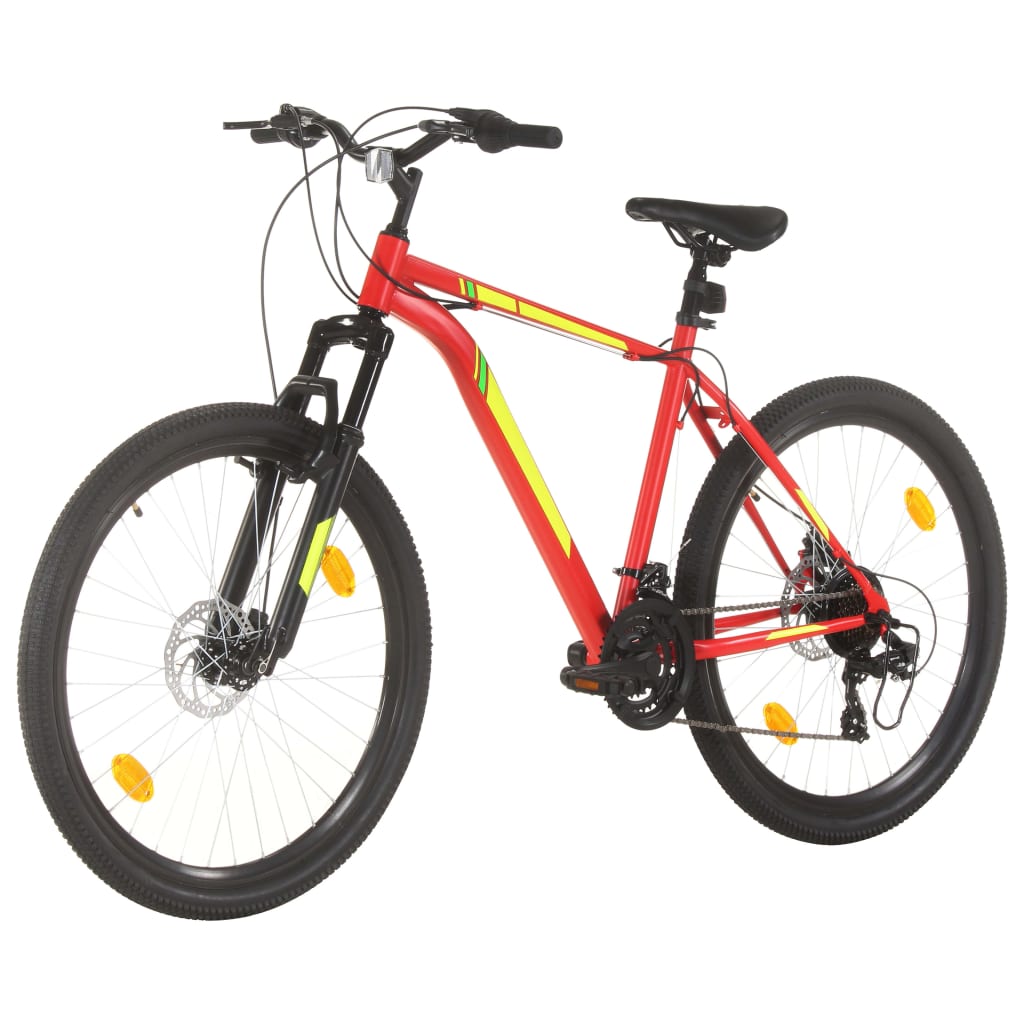 Vidaxl Mountainbike 21 Zahnräder 27,5 Zoll Räder 50 cm Rahmen Rot
