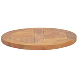 Vidaxl tafelblad rond 2,5 cm 40 cm massief teakhout