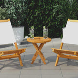 Vidaxl tafelblad rond 2,5 cm 40 cm massief teakhout