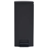 Vidaxl Pedal Biner mit Anti-Fingerabdruck 30 l Edelstahl schwarz