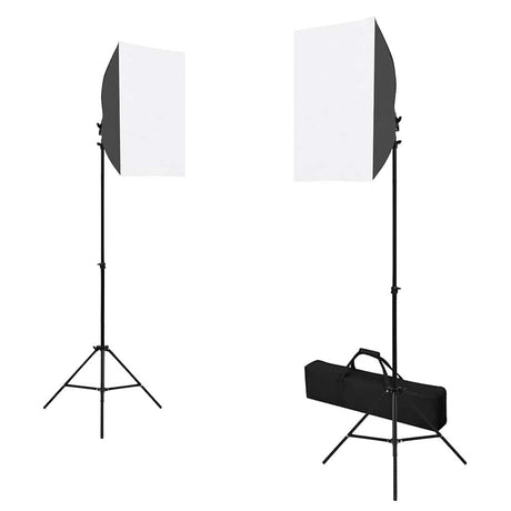Vidaxl Photo Studio Set mit Softbox -Lampen, Hintergrund und Reflektor