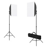 Vidaxxl Fotostudio-Set mit Softbox-Leuchten, Hintergrund und Reflektor