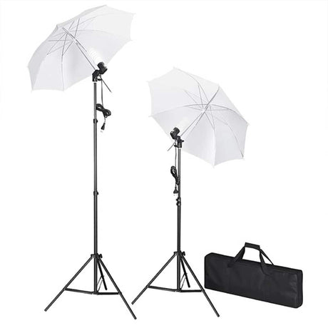 Vidaxl Fotostudio-Set mit Lampen, Schirmen, Hintergrund und Reflektor