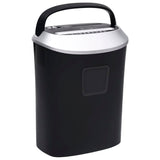 Vidaxl Paper Shredder 10 Seiten kreuzen schwarz