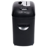 Vidaxl Paper Shredder 10 Seiten Mikrokut schwarz