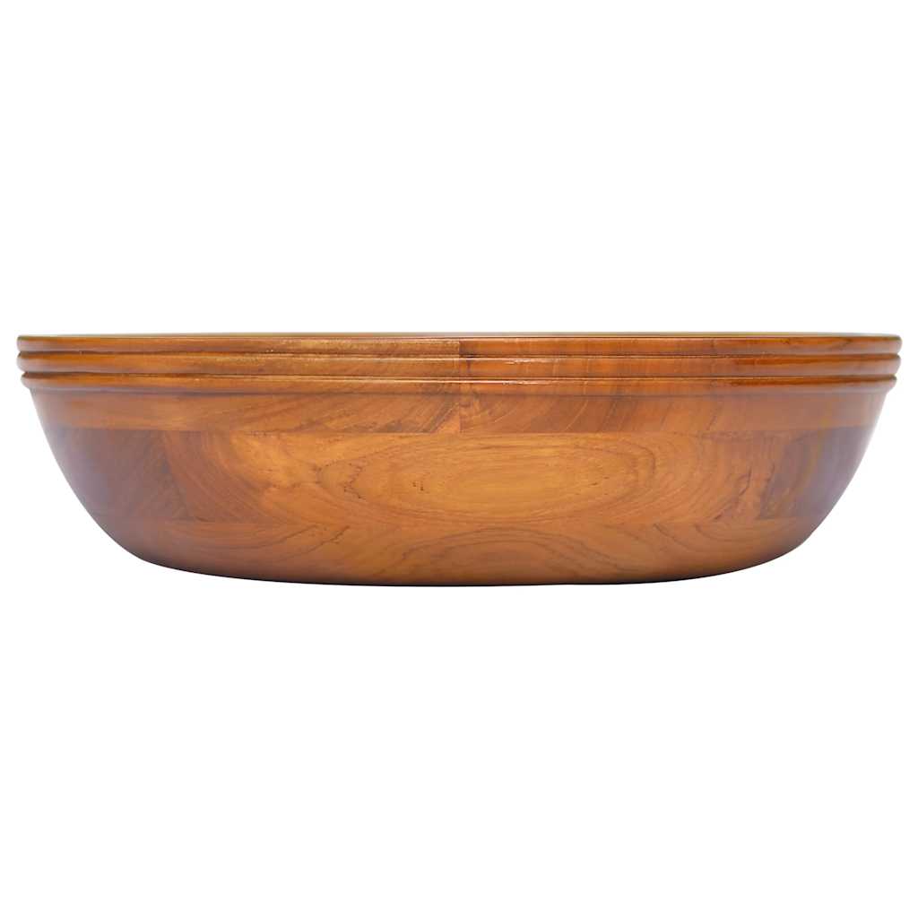 Vidaxx Waschbecken ø40x10 cm massives Teakholz