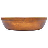 Vidaxx Waschbecken ø40x10 cm massives Teakholz