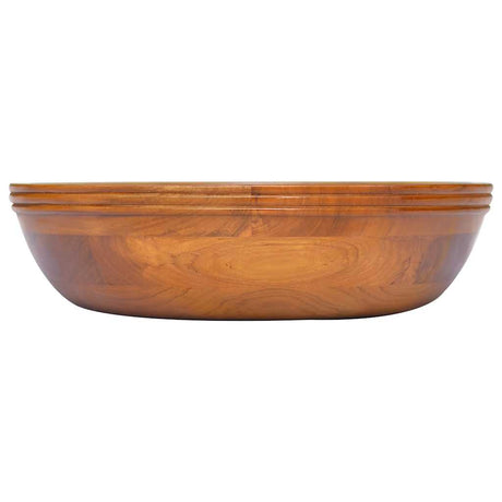 Vidaxx Waschbecken ø40x10 cm massives Teakholz