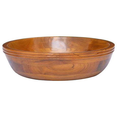 Vidaxx Waschbecken ø40x10 cm massives Teakholz