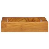 VidaXL Waschbecken 50x35x10 cm massives Teakholz