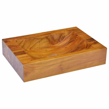Vidaxx Waschbecken 50x35x10 cm massives Teakholz