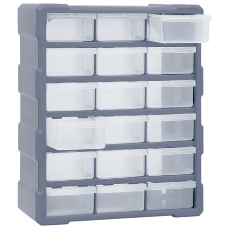 VIDAXL -Veranstalter mit 18 mittleren Schubladen 38x16x47 cm
