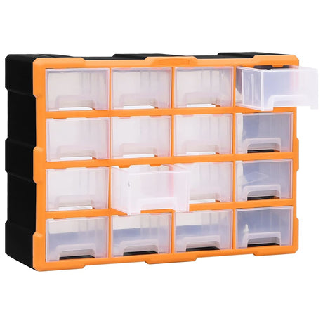 VIDAXL -Organizer mit 16 mittleren Schubladen 52x16x37 cm
