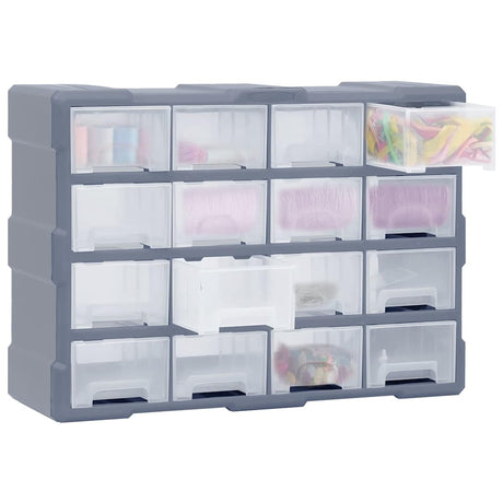 VIDAXL -Organizer mit 16 mittleren Schubladen 52x16x37 cm