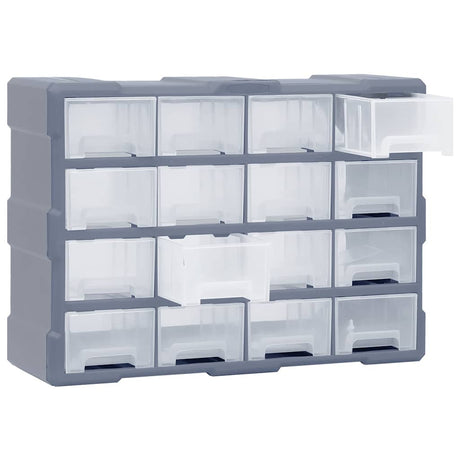 VIDAXL -Organizer mit 16 mittleren Schubladen 52x16x37 cm