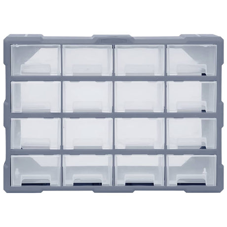 VIDAXL -Organizer mit 16 mittleren Schubladen 52x16x37 cm