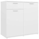 Vidaxl dressoir 80x36x75 cm bewerkt hout wit