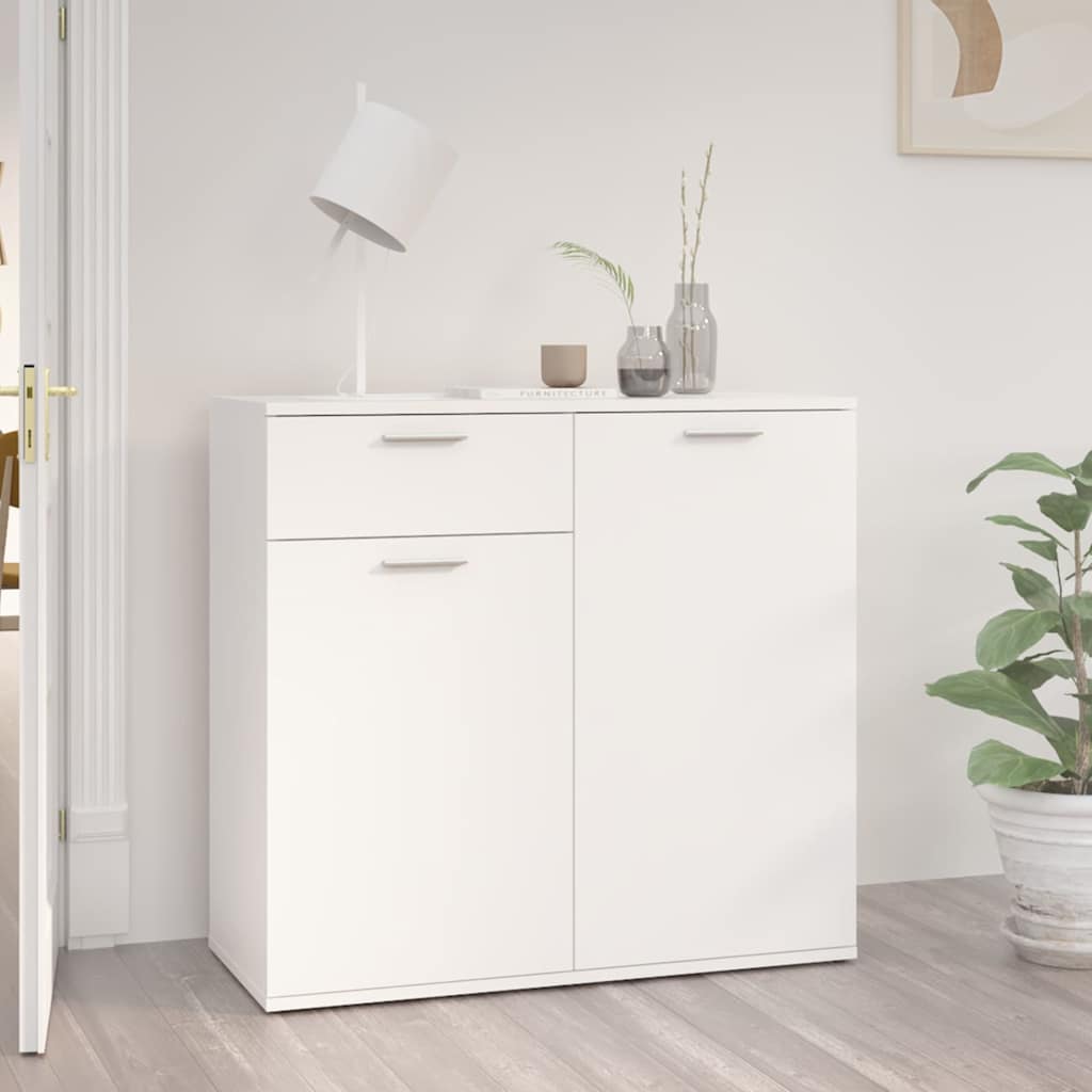 Vidaxl dressoir 80x36x75 cm bewerkt hout wit