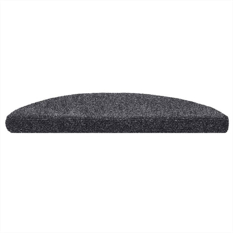 VidaXL Stufenmatten selbstklebend 5 Stück 56x17x3 cm dunkelgrau halbrund