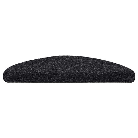 Vidaxl -Treppen selbst -adhäsiv 5 Teile 56x17x3 cm schwarze Hemisphäre halb -Runde