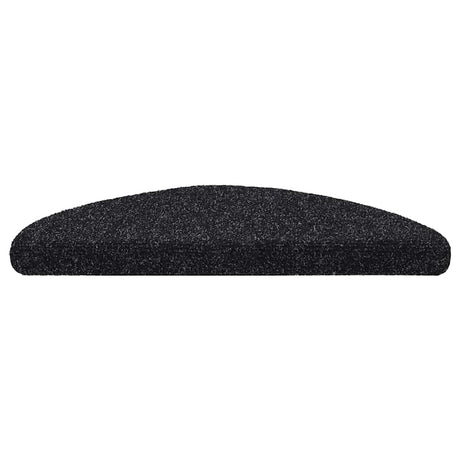 Vidaxl Treppenmatten Selbstadhäsiv 10 Teile 56x17x3 cm schwarze Hemisphäre