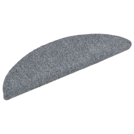 Vidaxl Treppenmatten Selbstadhäsiv 10 ST 56x17x3 cm Nadel hellgrau