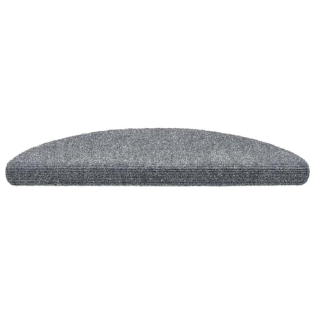 Vidaxl Treppenmatten Selbstadhäsiv 10 ST 56x17x3 cm Nadel hellgrau