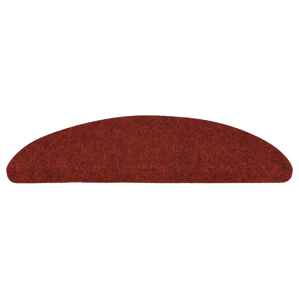 Vidaxl -Treppen selbst -adhäsiv 5 Teile 56x17x3 cm Bordeaux Red Semi -Round