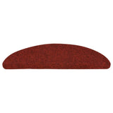 Vidaxl -Treppen selbst -adhäsiv 5 Teile 56x17x3 cm Bordeaux Red Semi -Round